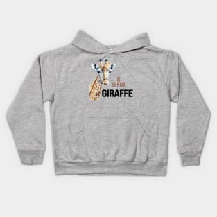 G is for Giraffe Kids Hoodie